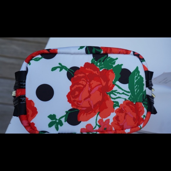 Betsey Johnson Polka Party Cosmetic Make-Up Bag - Picture 6 of 10